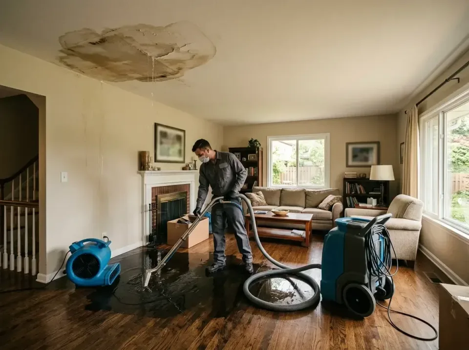 attic-pipe-burst-ceiling-drip-008 — frequently asked questions, Water Damage Restoration & Carpet Care in Valley City, ND